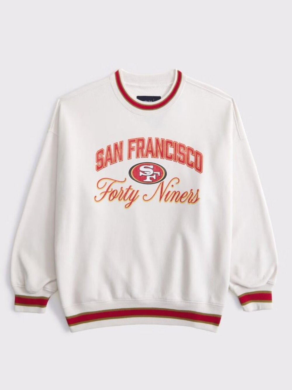 Abercrombie & Fitch x NFL San Francisco 49ers Sunday Crew Fleece Sweatshirt